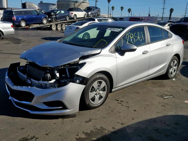 1G1BC5SM6J7157921 - 2018 CHEVROLET CRUZE LS SILVER photo 2