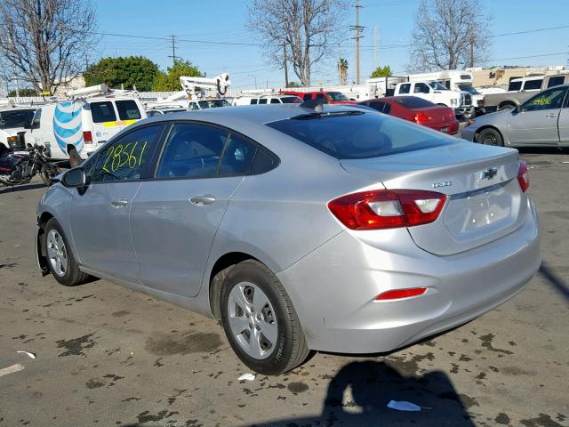 1G1BC5SM6J7157921 - 2018 CHEVROLET CRUZE LS SILVER photo 3