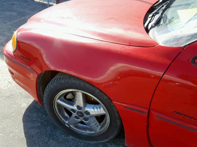 1G2NW52E31C229786 - 2001 PONTIAC GRAND AM G RED photo 9