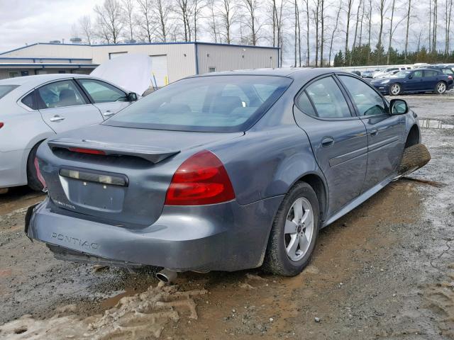 2G2WP522451140991 - 2005 PONTIAC GRAND PRIX GRAY photo 4