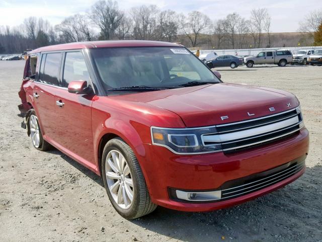 2FMGK5D81EBD40152 - 2014 FORD FLEX LIMIT RED photo 1