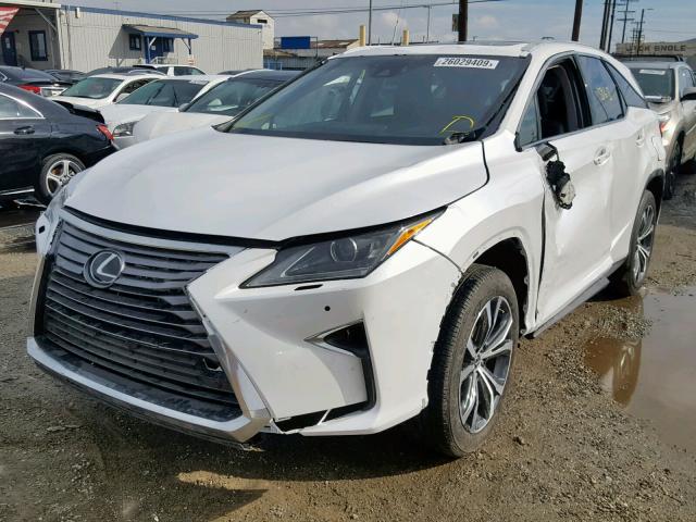 JTJGZKCA3J2000601 - 2018 LEXUS RX 350 L WHITE photo 2