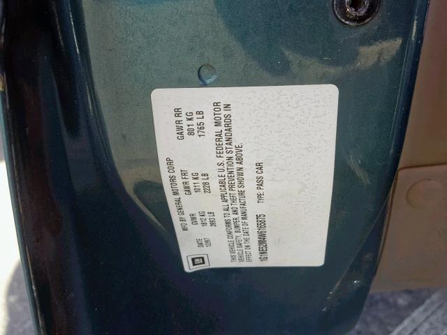 1G1NE52M4W6165875 - 1998 CHEVROLET MALIBU LS GREEN photo 10