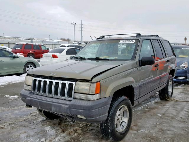 1J4GZ58S3VC591609 - 1997 JEEP GRAND CHER TWO TONE photo 2