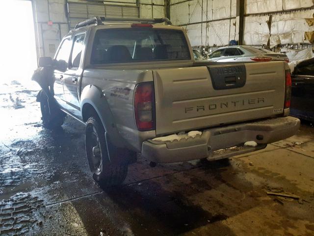 1N6ED27Y01C356916 - 2001 NISSAN FRONTIER C SILVER photo 3