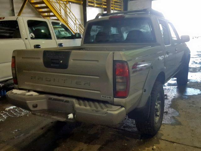 1N6ED27Y01C356916 - 2001 NISSAN FRONTIER C SILVER photo 4