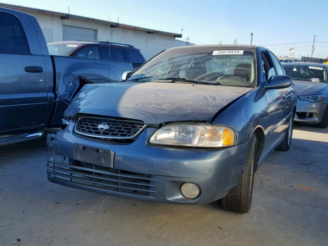 3N1BB51D01L108448 - 2001 NISSAN SENTRA SE BLUE photo 2