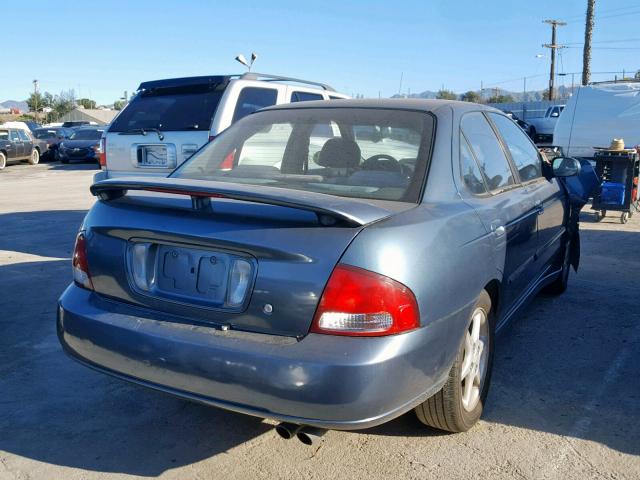 3N1BB51D01L108448 - 2001 NISSAN SENTRA SE BLUE photo 4