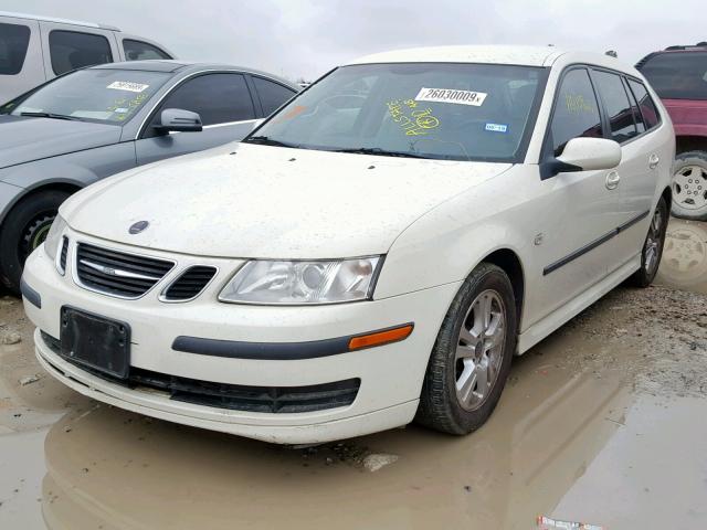 YS3FD59Y471127612 - 2007 SAAB 9-3 2.0T WHITE photo 2