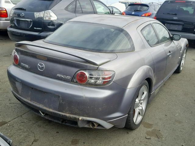 JM1FE173X40139706 - 2004 MAZDA RX8 GRAY photo 4