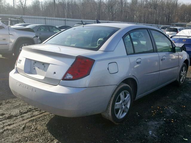 1G8AJ58F67Z172704 - 2007 SATURN ION LEVEL SILVER photo 4