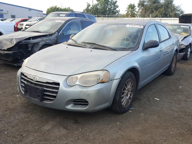 1C3EL46J64N374971 - 2004 CHRYSLER SEBRING LX SILVER photo 2