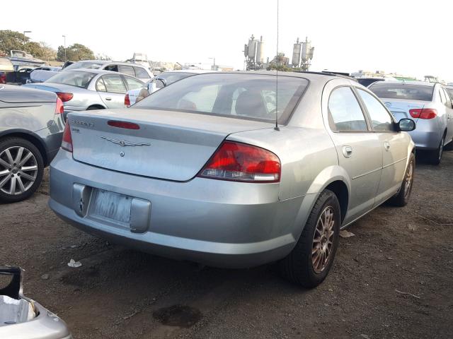 1C3EL46J64N374971 - 2004 CHRYSLER SEBRING LX SILVER photo 4