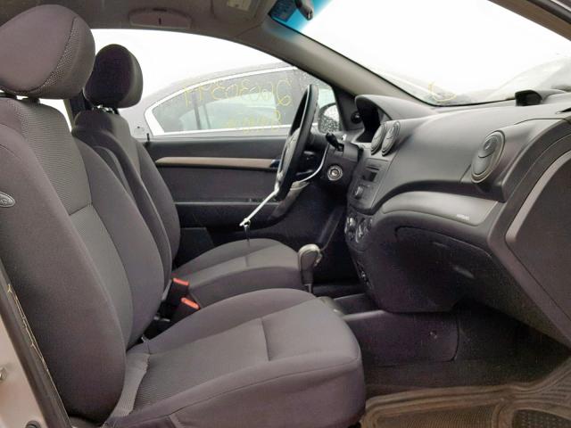 KL1TD56638B049257 - 2008 CHEVROLET AVEO BASE ვერცხლისფერი ფოტო 5
