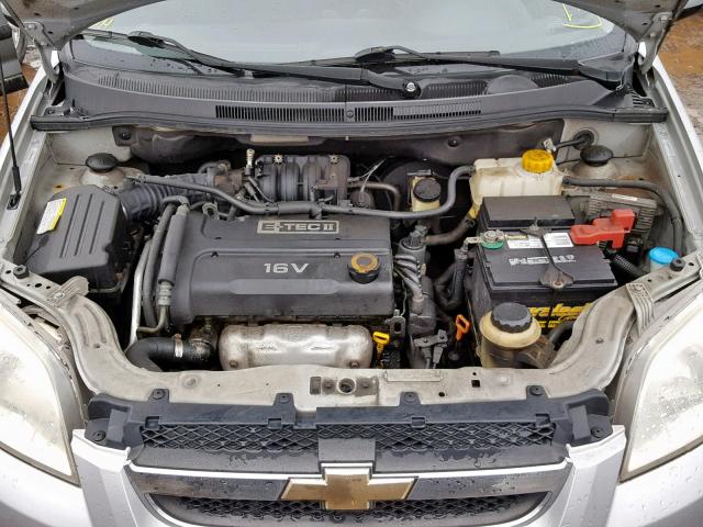 KL1TD56638B049257 - 2008 CHEVROLET AVEO BASE ვერცხლისფერი ფოტო 7