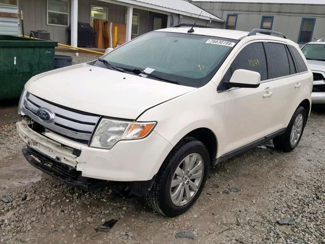 2FMDK39C48BB13658 - 2008 FORD EDGE LIMIT WHITE photo 2