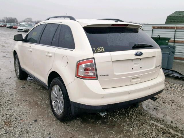 2FMDK39C48BB13658 - 2008 FORD EDGE LIMIT WHITE photo 3