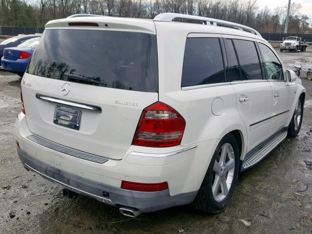 4JGBF25E09A501934 - 2009 MERCEDES-BENZ GL WHITE photo 4