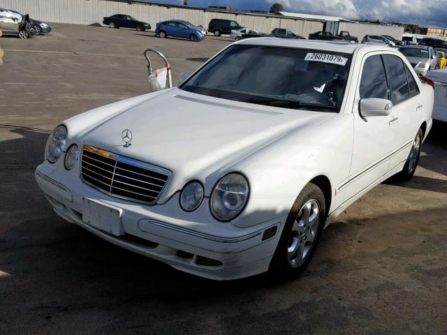 WDBJF65J22B488249 - 2002 MERCEDES-BENZ E 320 WHITE photo 2