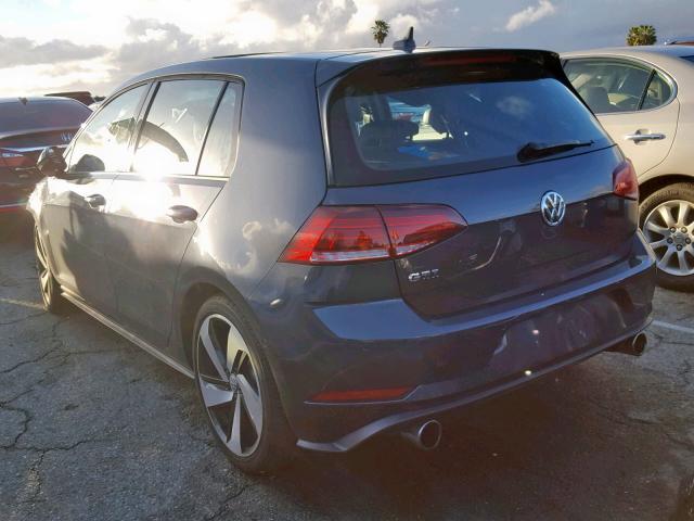 3VW447AU6JM284097 - 2018 VOLKSWAGEN GTI S/SE CHARCOAL photo 3