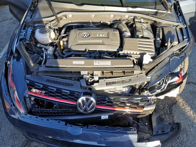 3VW447AU6JM284097 - 2018 VOLKSWAGEN GTI S/SE CHARCOAL photo 7