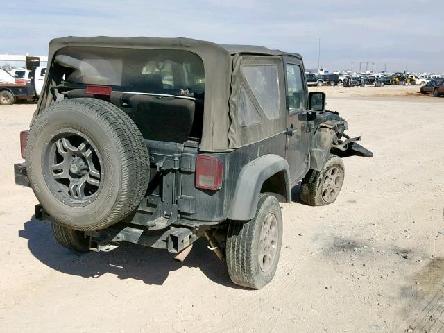 1J4GA2D15BL616248 - 2011 JEEP WRANGLER S BLACK photo 4