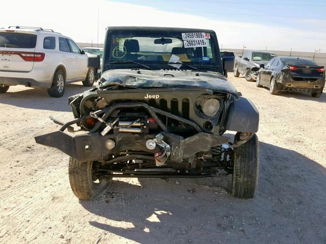 1J4GA2D15BL616248 - 2011 JEEP WRANGLER S BLACK photo 9