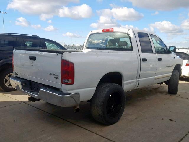 3D7KS28C15G805172 - 2005 DODGE RAM 2500 S WHITE photo 4