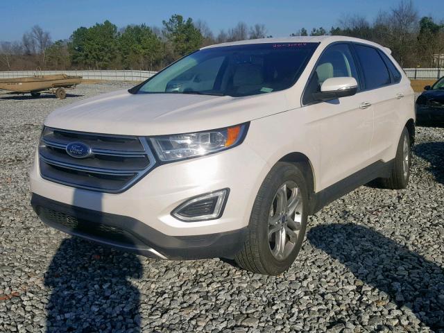 2FMPK3K99GBB48643 - 2016 FORD EDGE TITAN WHITE photo 2