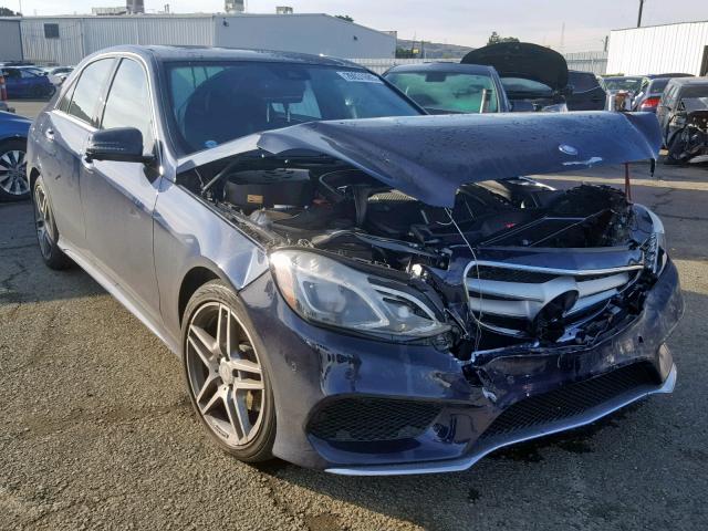 WDDHF5KB8EB019233 - 2014 MERCEDES-BENZ E 350 BLUE photo 1