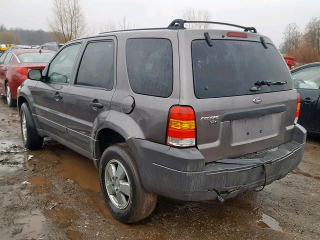 1FMYU031X5KA01952 - 2005 FORD ESCAPE XLT GRAY photo 3