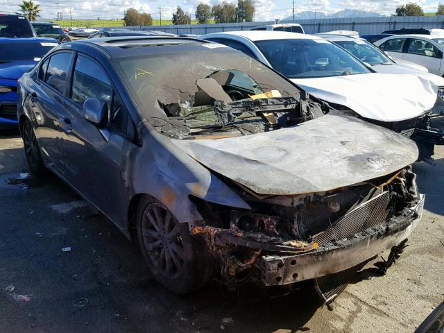 19XFB2F93CE324187 - 2012 HONDA CIVIC EXL 烧焦的 照片 1