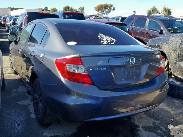 19XFB2F93CE324187 - 2012 HONDA CIVIC EXL 烧焦的 照片 3