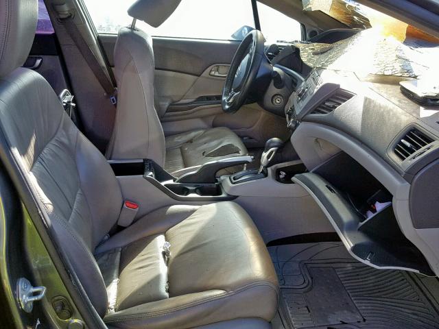 19XFB2F93CE324187 - 2012 HONDA CIVIC EXL 烧焦的 照片 5