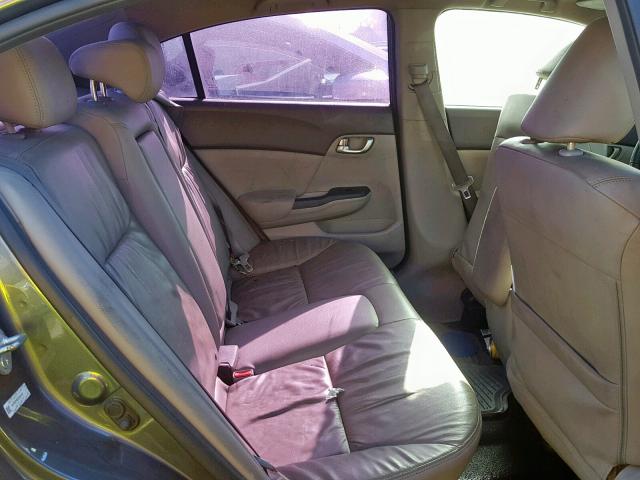 19XFB2F93CE324187 - 2012 HONDA CIVIC EXL 烧焦的 照片 6