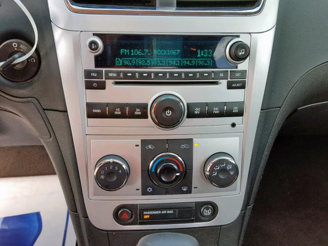 1G1ZC5E06AF301304 - 2010 CHEVROLET MALIBU 1LT SILVER photo 9