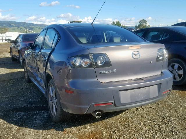 JM1BK324881160265 - 2008 MAZDA 3 S GRAY photo 3