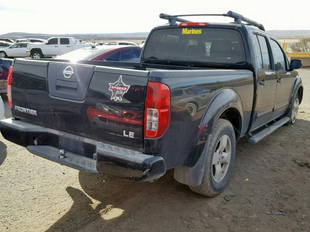 1N6AD09U47C415942 - 2007 NISSAN FRONTIER C BLACK photo 4