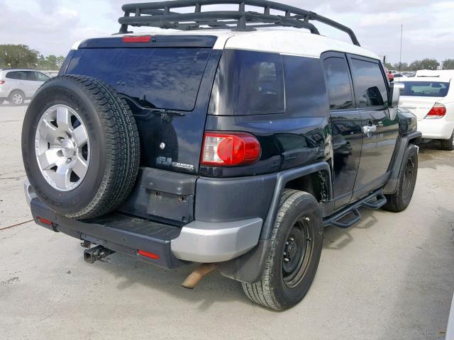 JTEZU11F570011859 - 2007 TOYOTA FJ CRUISER BLACK photo 4