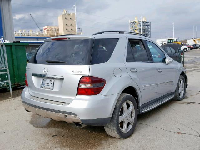 4JGBB86E27A264969 - 2007 MERCEDES-BENZ ML 350 SILVER photo 4