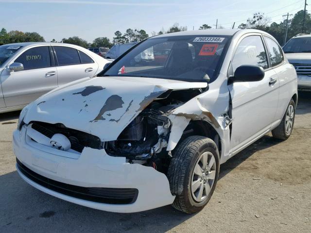 KMHCM3AC9BU198368 - 2011 HYUNDAI ACCENT GL WHITE photo 2