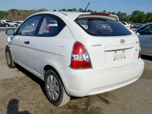 KMHCM3AC9BU198368 - 2011 HYUNDAI ACCENT GL WHITE photo 3