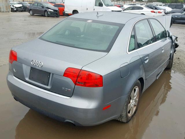 WAUAF78E46A251647 - 2006 AUDI A4 2 GRAY photo 4