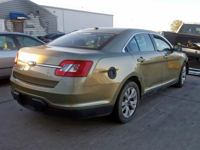 1FAHP2EW0CG116789 - 2012 FORD TAURUS SEL GREEN photo 4