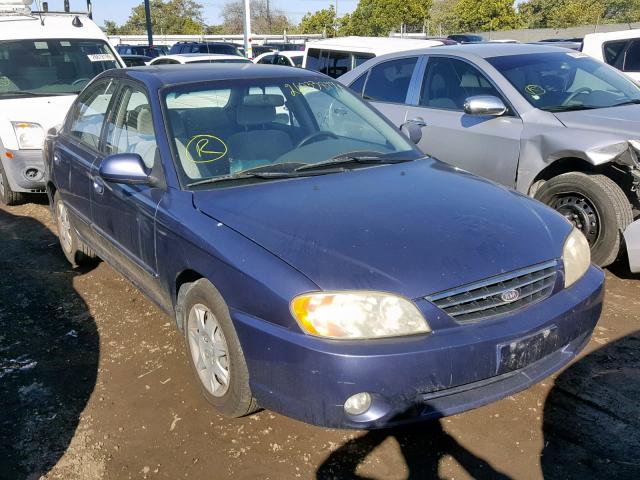 KNAFB121X35213381 - 2003 KIA SPECTRA BA BLUE photo 1