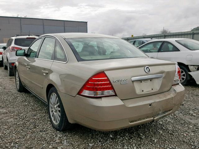 1MEFM42195G601741 - 2005 MERCURY MONTEGO PR BEIGE photo 3