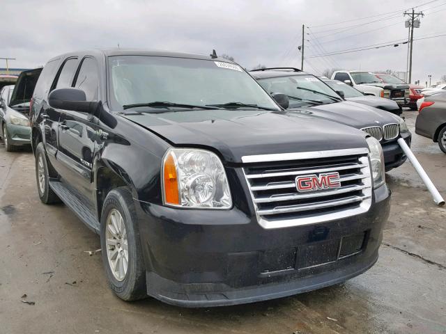 1GKFC13509R181161 - 2009 GMC YUKON HYBR BLACK photo 1