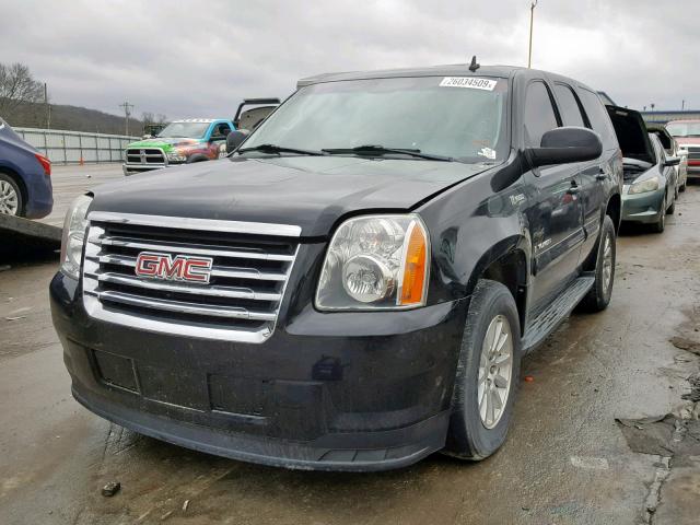 1GKFC13509R181161 - 2009 GMC YUKON HYBR BLACK photo 2