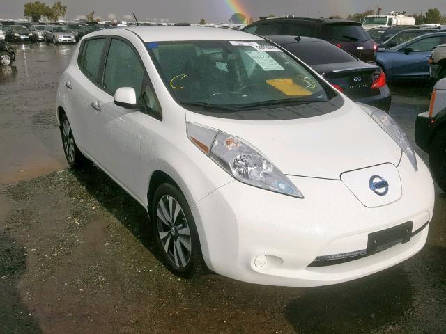 1N4BZ0CPXGC301624 - 2016 NISSAN LEAF SV WHITE photo 1