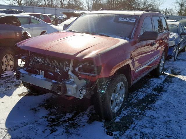 1J8GR48K05C540089 - 2005 JEEP GRAND CHER RED photo 2